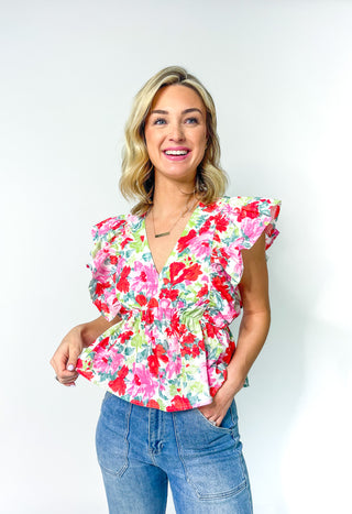 Get Clover It Floral Top