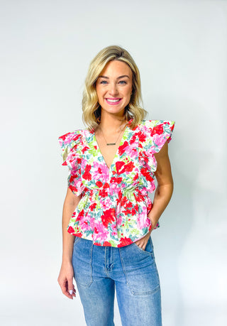Get Clover It Floral Top