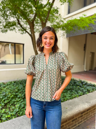 Block Party Floral Print Top