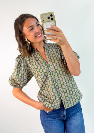 Block Party Floral Print Top