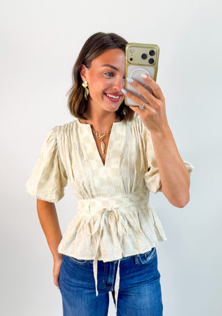 Dot To Be You Peplum Top