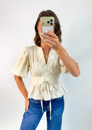 Dot To Be You Peplum Top