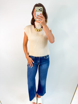 Mock And Awe Knit Top