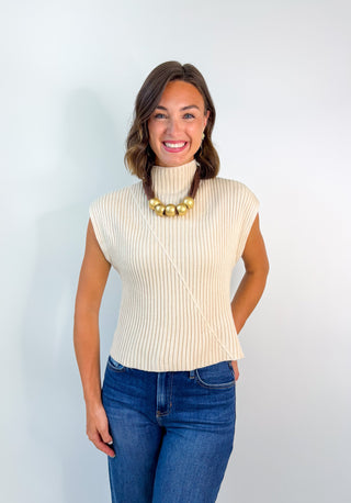 Mock And Awe Knit Top