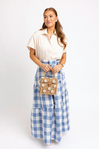Karlie Buffalo Check Maxi Skirt