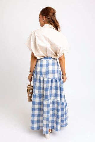 Karlie Buffalo Check Maxi Skirt