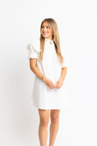 Karlie Poplin Tie Back Dress
