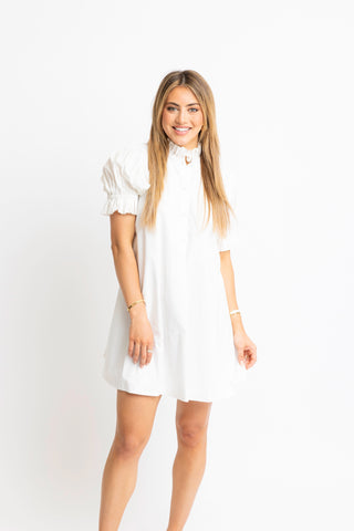 Karlie Poplin Tie Back Dress