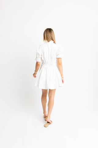 Karlie Poplin Tie Back Dress