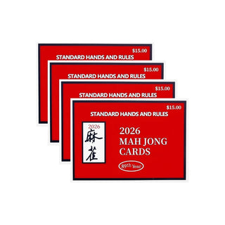 2026 Mahjong Playing Card - Large Print