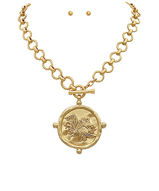Gamecocks Pendant Necklace Set