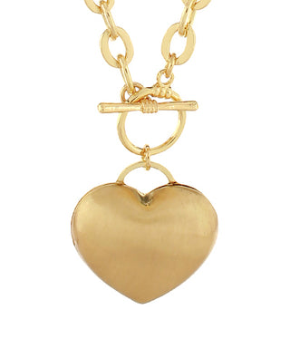 Solid Heart Pendant Necklace