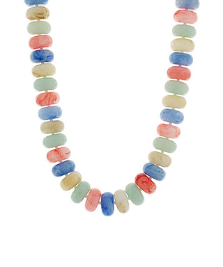 Chunky Rondelle Bead Necklace