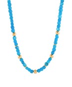 Color Marble Stone CCB Ball Necklace