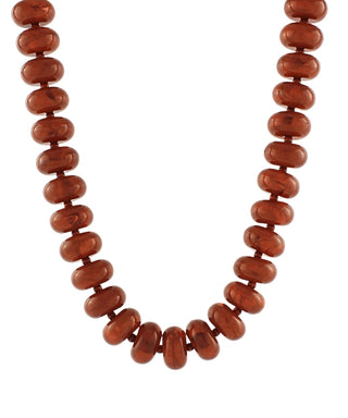 Colored Flat Ball Necklace