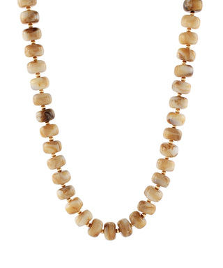Marble Rondelle and CCB Ball Necklace