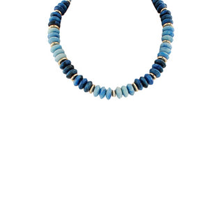 Color Wide Marble Beaded Necklace