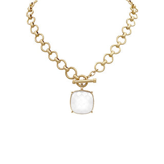 Big Stone Pendant Necklace
