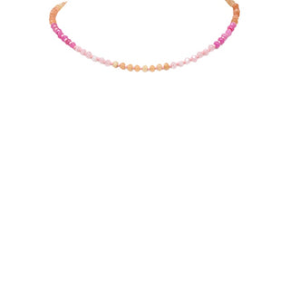 Gradation Glass Beads Necklace