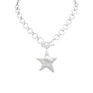 Textured Star Necklace