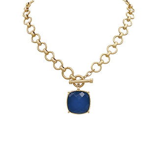 Big Stone Pendant Necklace