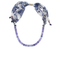Half Marble Beaded Scarf Necklace