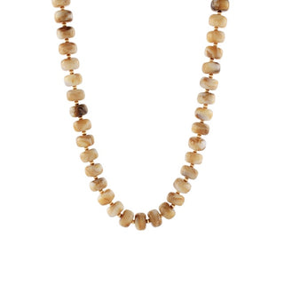 Marble Rondelle and CCB Ball Necklace