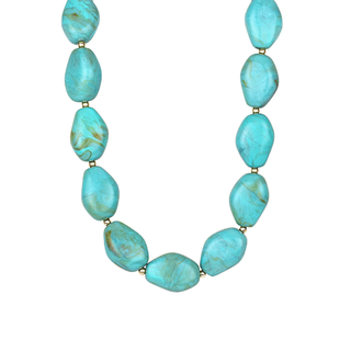 Color Marble Stone CCB Ball Necklace