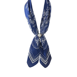 Accented Pearl Paisley Scarf Necklace