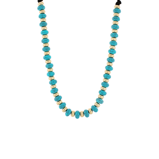 Flat Disk Beaded Necklace Set