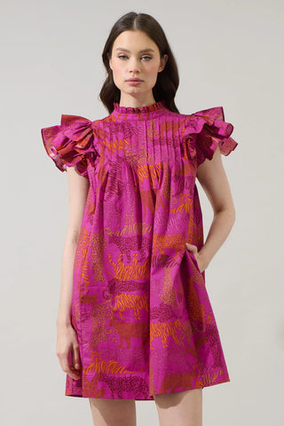 In the Jungle Lovel Shift Mini Dress