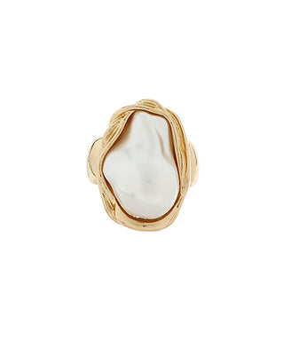 Organic Pearl Adjustable Ring