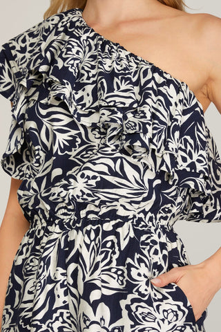 One By One Shoulder Romper