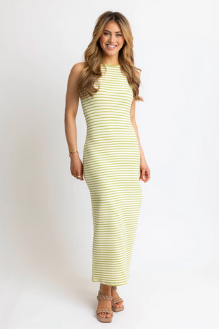 Karlie Stripe Knit Maxi Dress