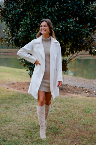 The Cozy Code Tie Waist Robe Coat