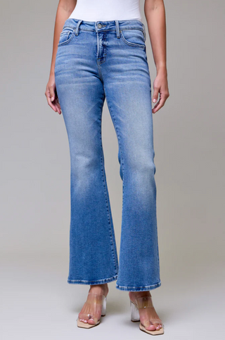 Hidden Happi Mid Rise Flare Jeans
