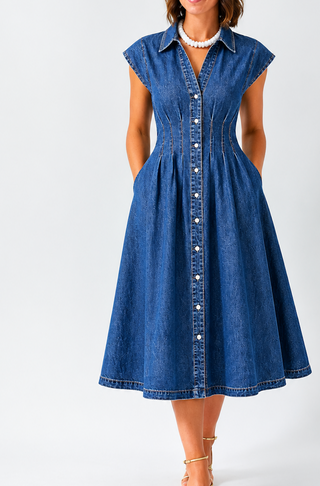 Jean-uinely Cool Midi Dress