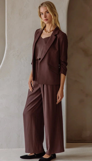 Blaze of Glory Shirred Sleeve Blazer