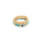 3 Row Marble & CCB Bead Bracelet