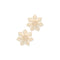 Wrapped Raffia Flower Earrings