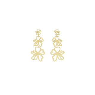 Sheila Fajl Golden Bloom Cascade Earrings