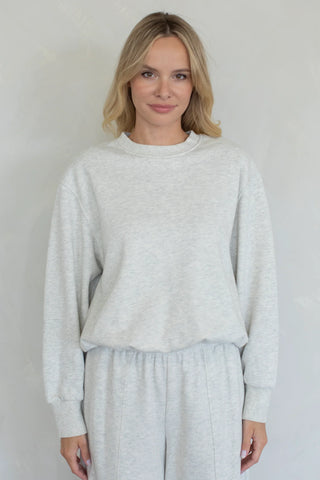 Pop Of Cozy Bubble Hem Sweatshirt