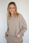 Pop Of Cozy Bubble Hem Sweatshirt