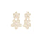 Flower Raffia Wrap Drop Earrings