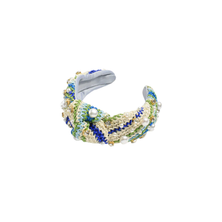 Pave & Pearl Beaded Knot Headband