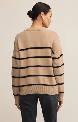 Z Supply Boyfriend Striped Sweater