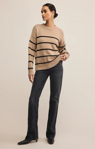 Z Supply Boyfriend Striped Sweater