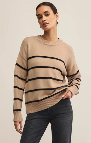 Z Supply Boyfriend Striped Sweater