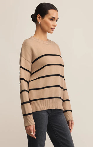 Z Supply Boyfriend Striped Sweater