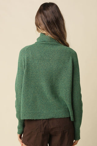 Spruced Up Turtleneck Sweater